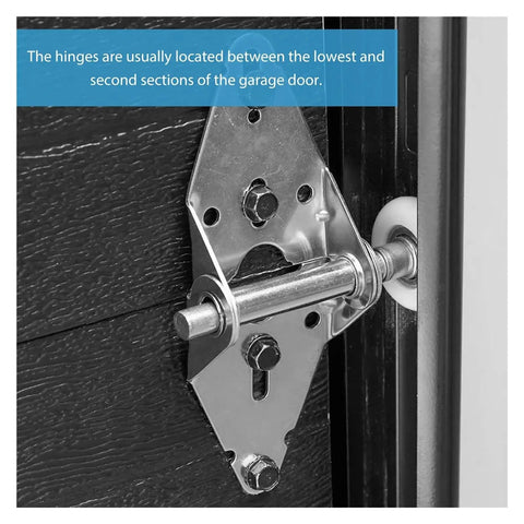 Silver Rotating Concealed Door Hinges Set Two Piece Beefy Heavy Duty Exterior Spring Loaded Cabinet Hinge with mounting bolts