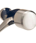 Close-up of 8 Oz Ball Peen Hammer With Forged Steel Construction And Shock Reduction Grip US Made Metalworking Tool head
