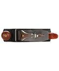 Pro Grade Number Four Bench Plane Built Like A Tank For Intense Shop Sessions Smooths Rough Boards Effortlessly, top view showcasing heavy iron body and Bubinga handle.