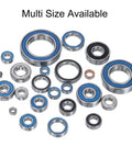 6701-2RS Miniature Deep Groove Ball Bearing 12x18x4mm Double Sealed Blue Shield for electric motors and machinery, assorted sizes shown.