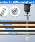 Stainless Steel Workhorse Self Drilling Screws Kit With Number 8 Truss Head Self Tapping Screws in use on various materials