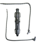 Titanium Talon Spearfishing Dive Knife 8.5 Inch Black Blade With Low Volume Point Tip Full Tang Stainless Steel Straps Included