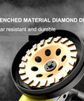 Quenched material diamond disc for Heavy Duty Wall Grinder And Floor Concrete Polisher Angle Machine with 3800W copper motor.