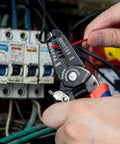 Using a Beast Of A Wire Stripper And Cutter For 10 To 20 AWG Stranded And Solid Wire With Precise Cuts Durable Build And Serrated Nose