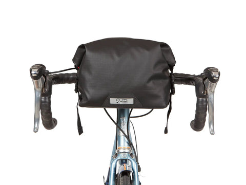 Dayliner Mini Roll Top Handlebar Bag 3 L Waterproof Commuter Sling With Shoulder Strap And Reflective Detail Recycled Ripstop Ideal For City Ride MTB Trek Work Or Weekend Getaways, mounted on bike handlebars