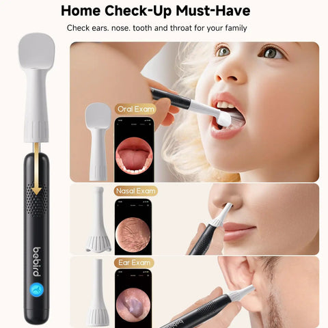 Ultra Ear Wax Removal Kit With Camera Ear Scope 10MP Lens And 3X Magnification for oral, nasal, and ear inspection.