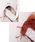Before and after using Sturdy Pure Copper Wool Mouse Blocker Mesh 4 Inch By 40 Inch For Rodent Proofing Home And Garage