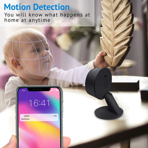 1080P Home Security Camera Kit, 2 Pack With Free SD Cards, Motion Detection, camera monitoring baby with smartphone