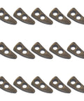 100Pc Mini Buttons For Doll Clothes DIY Fasteners Kit displayed on a white background, showcasing golden metal buttons with two holes each.