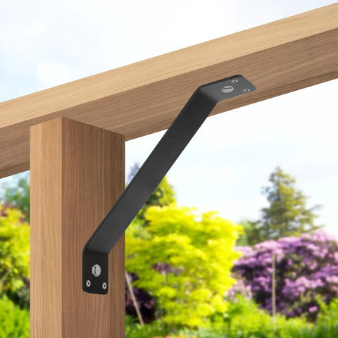 Inside Mount Angle Brackets 4 Pack 45 Degree Corner Braces For Wood Posts And Beams Furniture Joints DIY Kit For Pergola