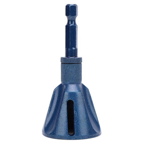 Heavy Duty Helical Chamfer Tool With 1/4 Inch Hex Shank And Solid Tungsten Steel Build for fast deburring and edge beveling.