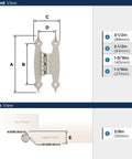 Top Shelf Decorative Butterfly Cabinet Hinges For Offset Doors Sleek Satin Nickel Finish dimensions 3-1/2in x 2-1/2in.