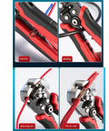 All In One Wire Stripper And Cutter For Electricians And DIY Handymen with black and red handle, auto stripping wires