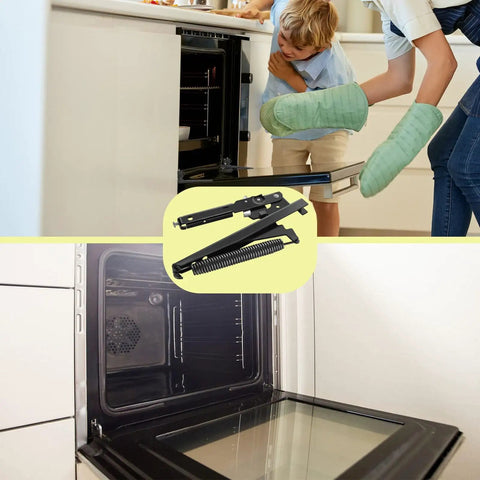 Range Oven Door Hinge Assembly Replacement For Viking Appliances Replaces AP5315870 And 811473 in use and close-up