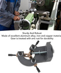 Rock Solid Metal Steady Rest For Mini Lathes With Three Point Grip And Zero Wiggle Room Providing Killer Support For Wood Or Steel Turning On 0618 CJ18 7x12 And 7x14 Models in use on a lathe, showing close-up of the steady rest.