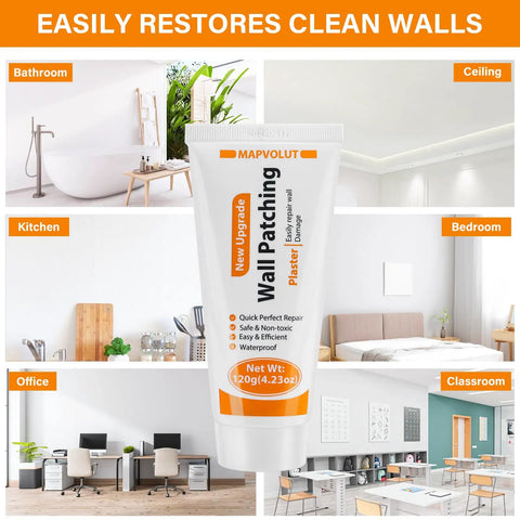 Drywall Repair Kit 2 Pack With Scrapers And Protective Gloves Odorless No Mess Quick Patch For Holes And Cracks In Home Walls