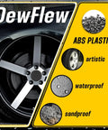 Matte Black Wheel Center Caps 2.63 Inch Outer Diameter Snap Fit Installation For Cadillac Chevy Buick Street Ready Hub Covers with ABS plastic