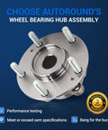 Front Or Rear Wheel Hub Bearing Assembly For Hyundai And Kia 2017-2023 Elantra Forte Kona Ioniq Niro Seltos Veloster 5 Lug With ABS 2 Pack Easy Install Durable OEM-Grade Wheel Hub Replacement