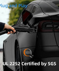 J1772 To Tesla Charger Adapter For Model 3 Y X S Cybertruck Road Trip Ready Up To 80A 250V Fast Level 2 Charging UL 2252 Certified