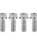 Ultra Lightweight Titanium Flange Bolts M6x15mm Grade 5 6Al4V For Motorcycle And Bike Use Pack Of 4 High Strength Fasteners