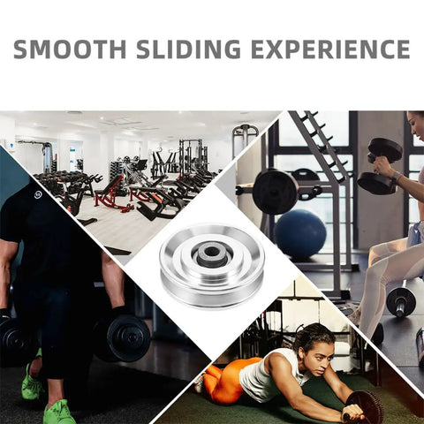 2 Pack Bearing Pulley Wheel For Gym Gear And Home Workout Pro Grade Equipment Durable Round Pulleys For Cable Machines And Sliding Door Rollers Easy To Install Quickly in gym cable machine