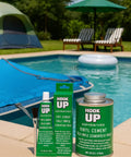 Vinyl Cement Adhesive for Waterproof, Heavy-Duty Fast-Drying Repairs on Pools, Inflatables, PVC, Air Mattresses, Tarps, Boats, Rafts and Upholstery with a Super Sticky Beast Bond 1 Oz by a pool