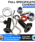 RC Screw Kit With Screws Nuts Washers Clips O Rings And Pins Universal Hardware Set For 1/8 1/10 1/12 1/16 Scale RC Crawler Truck And Buggy Tighten Chassis Suspension And Transmission For Reliable Builds