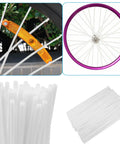 72 Pack Universal Bike Spoke Covers And Skins For Bicycle And Motorcycle Wheel Wraps Decorative Protector For 8 To 21 Inch Rims White Durable Rubber Shields Ride Ready With Easy Clip On Installation