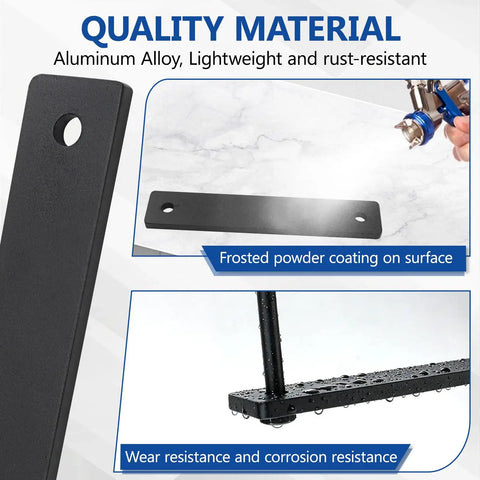 Heavy Duty Roof Tent Mounting Brackets Kit 28-Piece Hardware Set For Secure Rooftop Tent Installations, Rust Resistant, Durable Off Road Gear For Easy Mounting And Long Lasting Support, aluminum alloy bracket