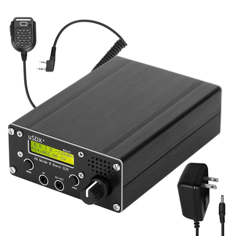 8 Band Shortwave Radio Transceiver With LCD Display, Portable HF SSB SDR QRP Ham Radio For Amateur Operators, 80m Through 10m Coverage