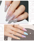 Two In One Nail Glue And Base Gel For Acrylic Tips 16ml UV Light Cure In Sixty Seconds Strong Long Lasting Hold For Press On Nails DIY Gel Nail Kit