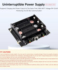 Uninterruptible Power Supply UPS Module for Jetson Orin showing battery slots with pogo pin connector and I2C monitoring.