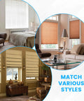 Built Like A Tank 24 Pack Window Blinds Valance Clips Replacement For Curtains Durable Plastic Hold Downs in styled rooms.