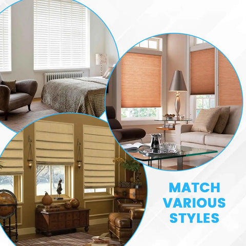 Built Like A Tank 24 Pack Window Blinds Valance Clips Replacement For Curtains Durable Plastic Hold Downs in styled rooms.