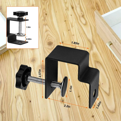 4 Piece Drawer Front Installation Clamps And Drawer Fixing Clips Set Adjustable Drawer Face Clamp Jig C Clamps for Cabinetry