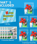 Five Hands-On STEM Generator Kit Set For Kids with DC motor and clear instructions, educational STEAM toys packaging and contents.