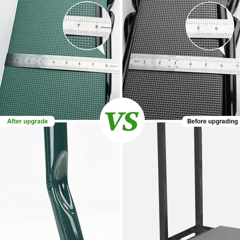 Upgraded Garden Kneeler And Seat With Thickened And Widened Soft Kneeling Pad Heavy Duty Foldable Gardener Stool comparison image