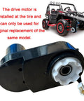 Beast Mode 24V Gearbox For UTV 4x4 150W Motor With 3250RPM Output Replacement Drive Part For Power Wheels, close-up view