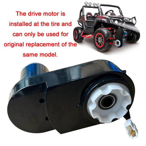 Beast Mode 24V Gearbox For UTV 4x4 150W Motor With 3250RPM Output Replacement Drive Part For Power Wheels, close-up view