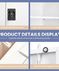 Beefy Heavy Duty Metal Storage Cabinet With Lockable Doors And Two Adjustable Shelves 36 Inch Steel Tool Cabinet details
