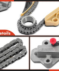 Close-up of Must-Have Engine Timing Chain Kit With Tensioner for Hyundai and Kia 1.6L DOHC vehicles showing tensioner parts