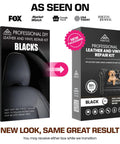 All-In-One Black Leather Repair Kit For Cars, Furniture, Couches, Boots, And Purses - Quick Scratch Repair And Leather Restoration Made Easy, Vinyl Repair Kit To Keep Your Gear Looking Fresh packaging with new design and professional leather restoration focus.