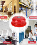 CB6B 95dB Aluminum Round Fire Alarm Bell Electric Ringing Bell for Hotels, Warehouses, Schools, and Companies