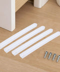 2 Sets White Full Extension Drawer Slides With Quick Release Glides And Top Shelf Slick Rolling Performance For Heavy Duty Cabinet Hardware And Furniture Upgrades That Run Like A Dream, includes slides and screws.