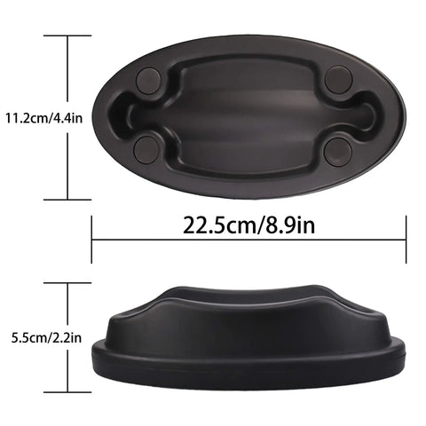 Front Wheel Riser Block For Bike Trainer Indoor Riding Stabilizer Stand Holder Secure Front Tire And Level The Training Setup Durable Molded Accessory with dimensions 22.5 x 11.2 x 5.5 cm