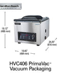 Built Tough Commercial Chamber Vacuum Sealer Cranks Out Double Bags At Lightning Speed With 16 Inch Seal Bar And Ten Custom Programs Plus Nsf Certified JetAire Pump For Serious Food Storage in stainless steel design.