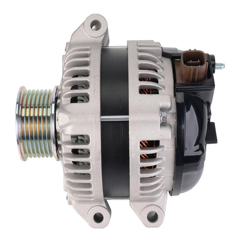 Side view of Drop In Ready Alternator Replacement For Acura CSX 2.0L TSX 2.4L Honda Accord 2.4L Civic 2.0L CR V 2.4L Element