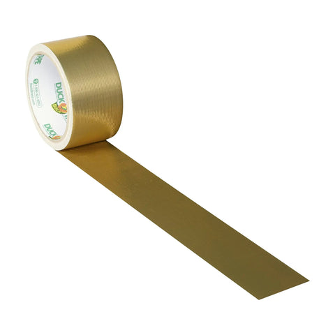 Metallic Gold Duct Tape Roll 1.88 Inch by 10 Yards for Repairs and Crafts Tear by Hand Easy Adhesion on Cloth Vinyl Leather