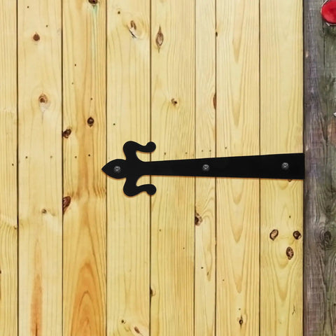 Heavy Duty 8 Inch Weld On Metal Screen Door Hinges Built Tough From Iron For Barn Garage Shed And Residential Doors on wooden gate