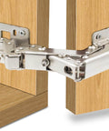 170 Degree Frameless Cabinet Door Hinges With Hidden Hydraulic Buffer Adjustable Mounting Soft Close Stainless Steel